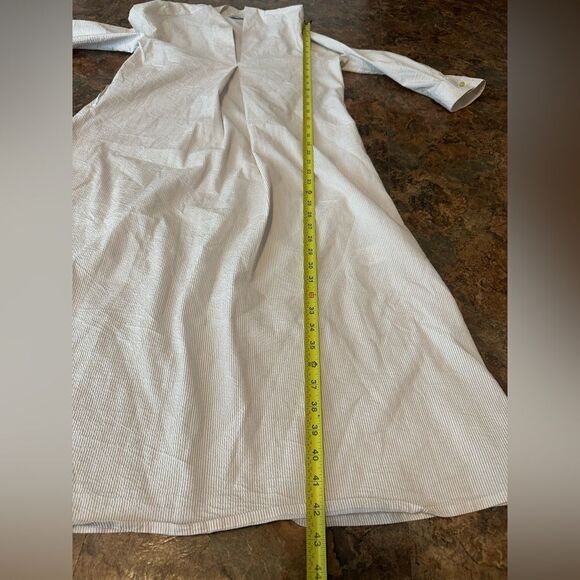 Max & Moi Paris Beige Striped Dress V-Neck Size EUR 40 US L - Picture 9 of 10